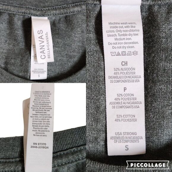 Bella Canvas gray white nursing is a work of heart short sleeve t shirt sz S - Picture 11 of 11